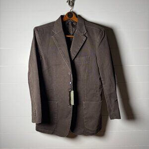Andrew Fezza Size M Men's Sport Coat Blazer Jacket Brown- NWT